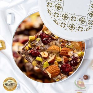 Milk Fruit and Nuts Homemade Chocolate